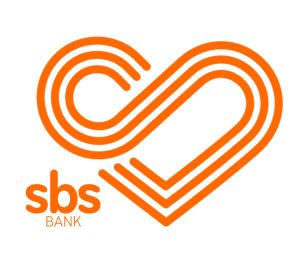 SBS Bank logo.